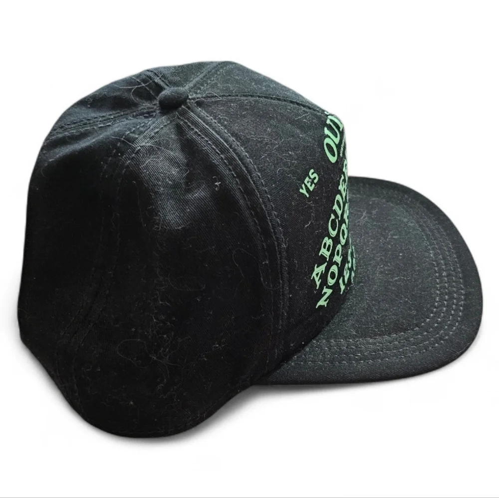 Ouija Board Glow In The Dark Black Snapback Hat